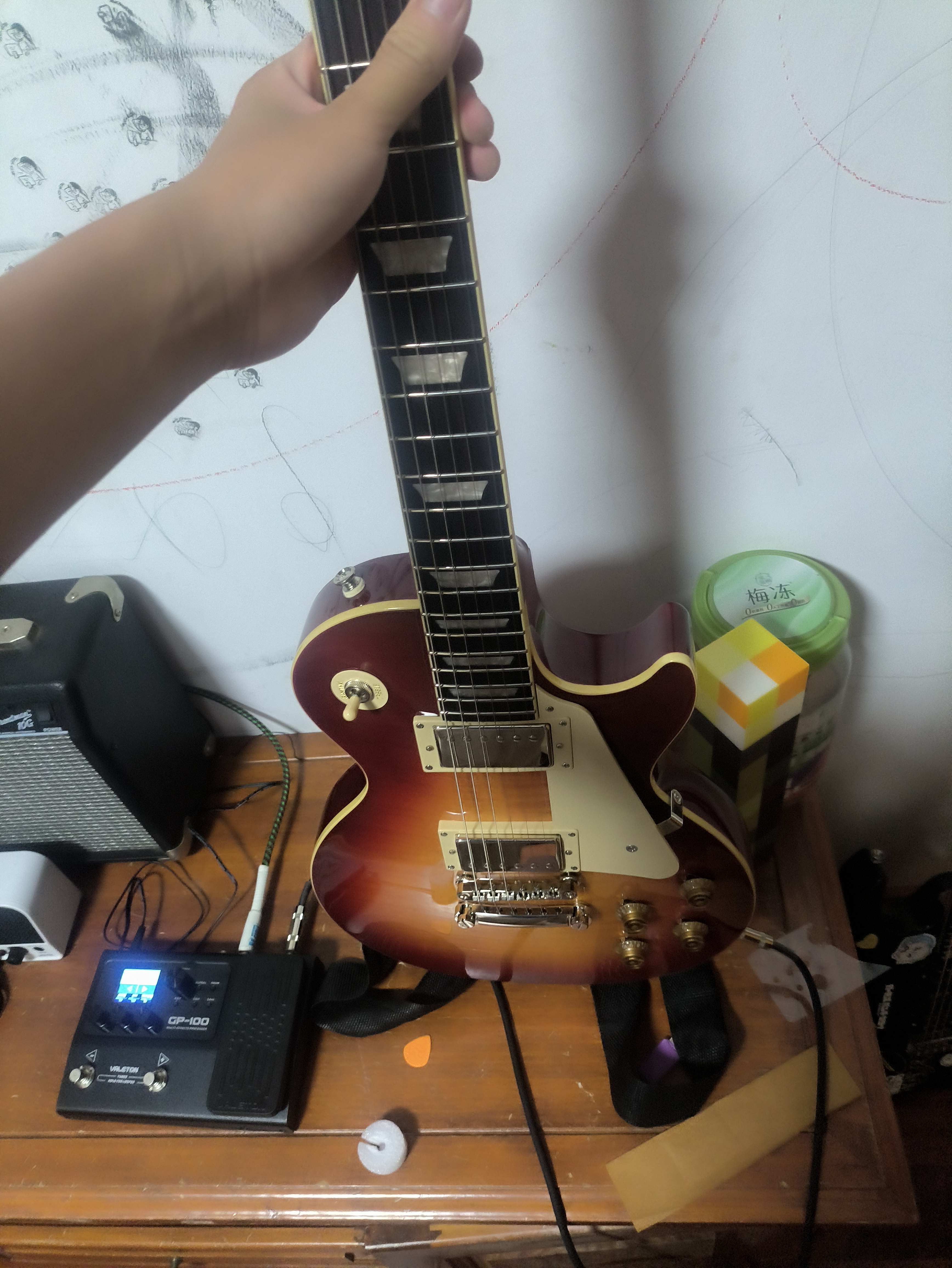 epiphone易普锋玫瑰木指板限定款LP Standard 50s HS樱桃色电吉他原厂包 实拍图