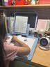 天文小学生写字矫正器12°坐姿保护器儿童写作业姿势纠正器书桌学习矫正支架写字架 W024蓝色 实拍图