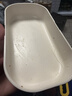 昌木子（CAMUZ）竹纤维饭盒 日式双层便当盒 可微波炉加热 密封上班族1200ML 白色 实拍图