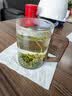 宅轻松 泡茶杯高硼硅玻璃茶杯木柄带把水杯男女士耐高温家用办公室茶杯 实拍图