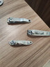 【强人正品】指甲剪套装不锈钢指甲钳指甲刀带甲搓锋利防飞溅 大号+中号+斜口【三件套】 实拍图