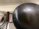 陆铁陆川铁锅生铁铸铁锅加厚家用炒菜锅无涂层不粘锅燃气适用大铁锅 双耳圆底 36cm （带盖铲）已开锅 实拍图