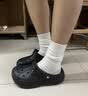 卡骆驰（CROCS）贝雅洞洞鞋男鞋女鞋轻便耐磨一脚蹬拖鞋休闲鞋百搭花园鞋|10126 黑色-001(含智必星) 37 /38(230mm) 实拍图