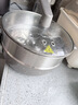 美的（Midea）钛陶电炒锅 电蒸锅 分体式电煮锅不沾多功能一体炒菜专用锅电火锅煎锅 4.3L煎饼锅HCG2818S配蒸笼 实拍图