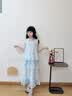 女童连衣裙夏季2026新款儿童夏装蛋糕裙套装女大童公主裙子两件套 蓝色套装【上衣+半身裙】 140 实拍图