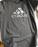 阿迪达斯（adidas）【特价清仓】夏季男女同款短袖男T恤跑步健身运动速干 2XL  黑 实拍图