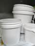 水杉（单个装）25L白色加厚塑料桶机油桶涂料油墨桶带盖消毒液桶圆形包装桶手提式水桶 实拍图