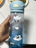 膳魔师（THERMOS）儿童水杯tritan直饮杯男6-12岁上学专用夏季塑料水壶600ml蓝 实拍图