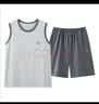 新品莫代尔男士睡衣休闲家居服外穿背心莫代尔短裤外穿夏季套装 AM【25703】 2XL 实拍图