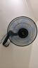 美的（Midea）【五叶飓风】工业遥控壁扇/挂壁式商居两用金属扇120°广角摇头定时电风扇工厂通风吊扇 FW40-11AR 实拍图