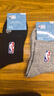 NBA袜子男士运动袜夏季抗菌防臭消臭吸汗无骨棉袜跑步中筒袜3双 实拍图