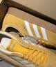 adidas「T头鞋」VL COURT复古休闲板鞋德训鞋男女阿迪达斯轻运动 黄色/亮白/汉玉白（推荐女生选小半码）   37 实拍图