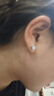 珍尚银中国黄金四叶草足银999耳钉女耳环饰七夕情人节礼物送女朋友立锆 实拍图
