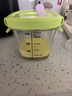 babycare婴儿辅食盒玻璃宝宝辅食保鲜工具便携防漏蒸煮冷冻储存青+粉220ml 实拍图