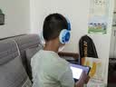JBL JR470NC头戴式降噪儿童耳机 APP智能管控 沉浸式学习学生必备网课高铁旅游必备 升学礼物 蓝色 实拍图