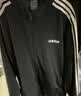 adidas休闲舒适三条纹立领夹克外套男装秋季阿迪达斯官方轻运动 黑色/白（推荐选大一码）   XS 实拍图