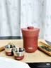 膳魔师（THERMOS）茶旅套装旅行茶具户外露营便携保温茶壶茶杯生日女神节礼物TCMU 【冰花漆304不锈钢】砖红 实拍图