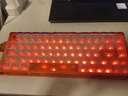 狼蛛（AULA）HERO 68XS镂空无线三模磁轴键盘RT电竞游戏专用双8K ARGB背光68键客制化机械键盘无畏契约 双8K【幻宇橙-雪神磁轴】无线三模 实拍图