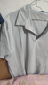 罗蒙（ROMON）纯色商务职业正装男士白衬衫工装男装短袖衬衣男CS72白色3XL 实拍图