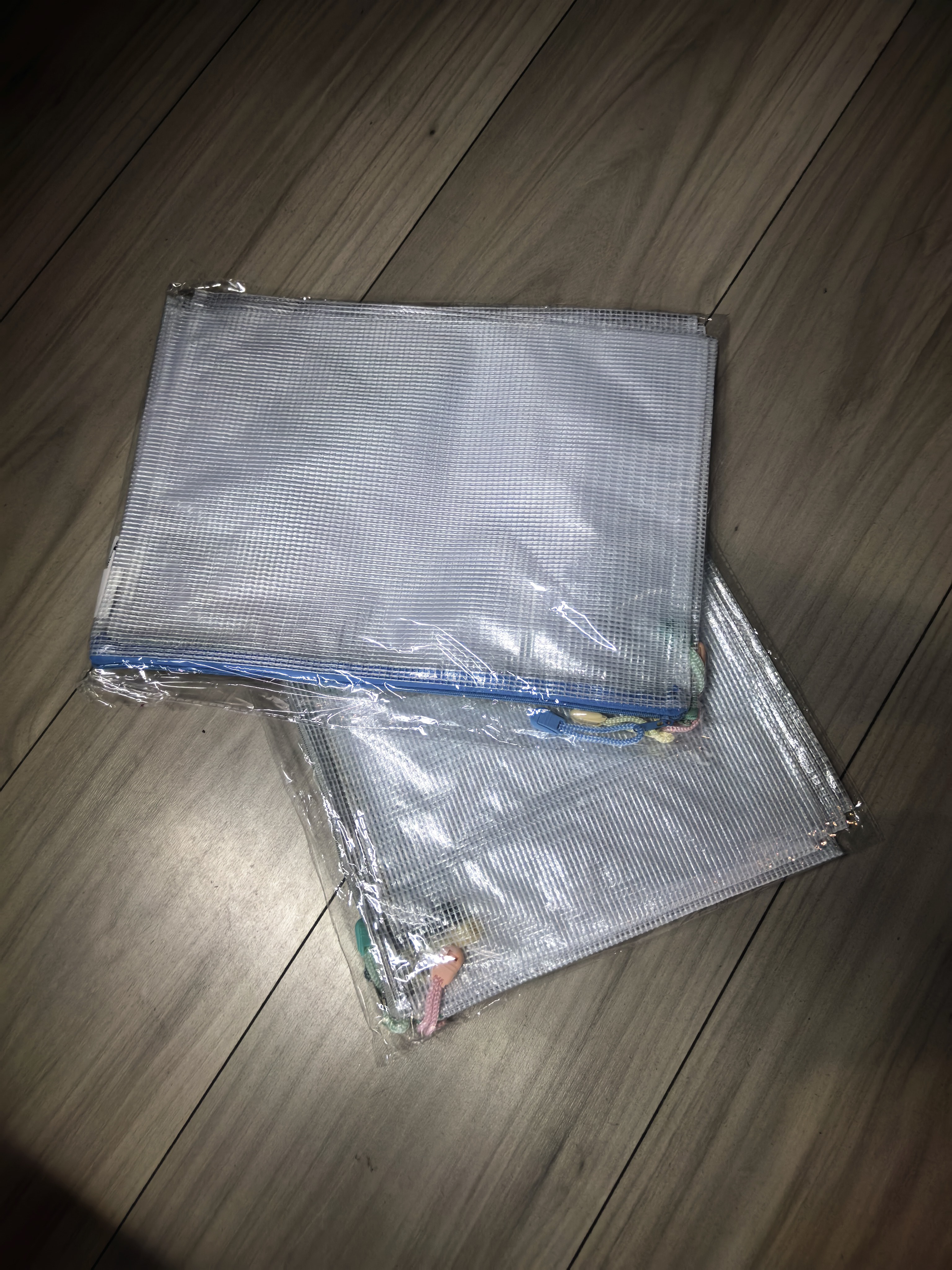 齐心（COMIX）5只A4文件袋网格拉链袋彩色小学生科目分类袋考试专用资料文具试卷收纳袋莫兰迪色系 EA302 实拍图
