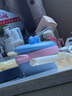 COOKSS辅食碗恒温注水保温碗316不锈钢宝宝吃饭儿童餐具浅蓝 实拍图