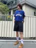 Shelley Jones藏青色斜切速干健身短裤男款夏外穿美式跑步运动裤子训练四分中裤 藏青色 速干轻薄显腿长 XL 身高175-180cm体重140-155斤 实拍图