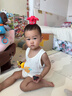 贝瑞加（Babyprints）宝宝背心2件装夏季儿童无袖T恤纯棉吊带上衣轻薄柔软打底 绿90 实拍图