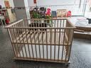 优乐博（ULOP）榉木婴儿床实木多功能可移动拼接宝宝床无漆0-3岁新生儿bb睡床 婴儿床含储物板[送椰棕乳胶床垫] 联系客服额外再加130元可换购6件套 实拍图