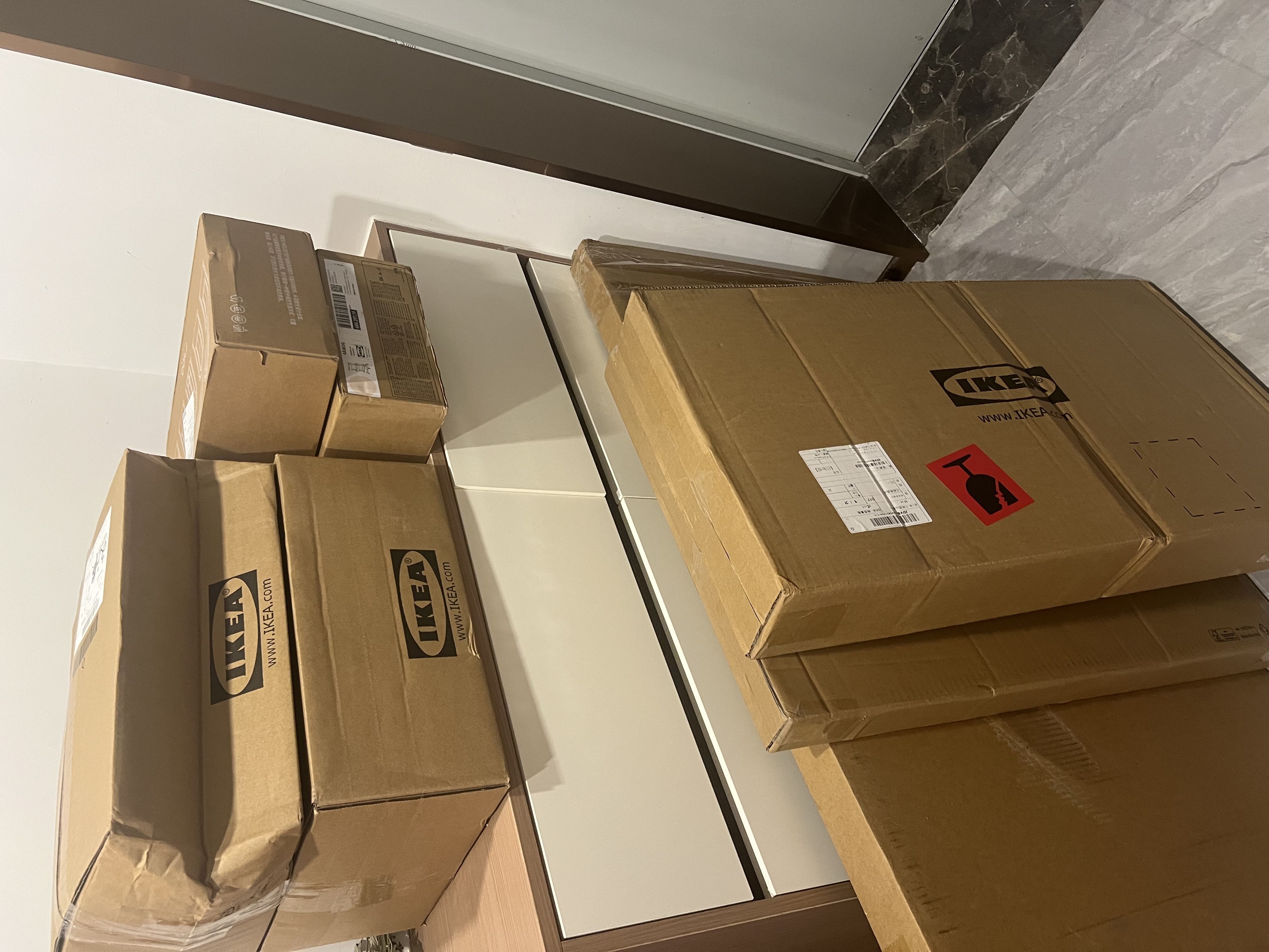 宜家（IKEA）拉斯克家居小推车置物架移动茶水桌书包架客厅厨房收纳架 小号28×38×61cm｜粉红色 实拍图
