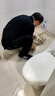九牧（JOMOO）马桶 家用虹吸式马桶大冲力节水坐便器 防臭瞬冲 易洁抗菌马桶 行业爆款-升级无棱内壁11370-305坑 实拍图