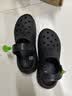 卡骆驰（CROCS）经典泡芙Clog男女一脚蹬懒人沙滩洞洞鞋 黑色 35 实拍图