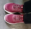 足力健老人鞋【送妈妈】中老年轻便散步休闲健步鞋2431380J 女 酒红 41 实拍图