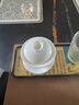 京东京造 茶杯盖碗  360°旋转可悬停功夫泡茶盖碗茶具羊脂玉瓷薄胎150ml 实拍图
