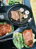 onlycook 日式陶瓷盘子 餐盘西餐盘牛排盘水果盘 复古可微波 10寸黑色 实拍图