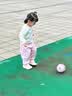 哈哈球儿童玩具球足球2号1-3岁婴儿宝宝幼儿感统拍拍小皮球小熊粉 实拍图