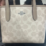 蔻驰（COACH） 女包奢侈品CITY迷你托特包女士斜挎手提包情人节520送女友礼物 沙黄色CW032SVPWH肩带随机发货 实拍图