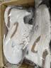 安鞋踏断码真皮运动鞋女2026春季新款大码女鞋41一43防滑软底老爹鞋 米色双网 37 实拍图