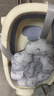babycare婴儿洗澡盆坐浴盆洗澡神器可折叠浴盆游泳洗澡桶浴盆+浴垫 冰川蓝 实拍图