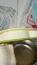 COOKSS宝宝餐盘硅胶学吃饭分格儿童餐具辅食碗餐盘带吸盘 双拼绿 实拍图