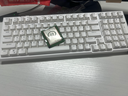 RKR98三模机械键盘无线有线蓝牙99键电脑办公轻音轴体可游戏全键无冲长续航无光ABS键帽白色轻羽轴 实拍图