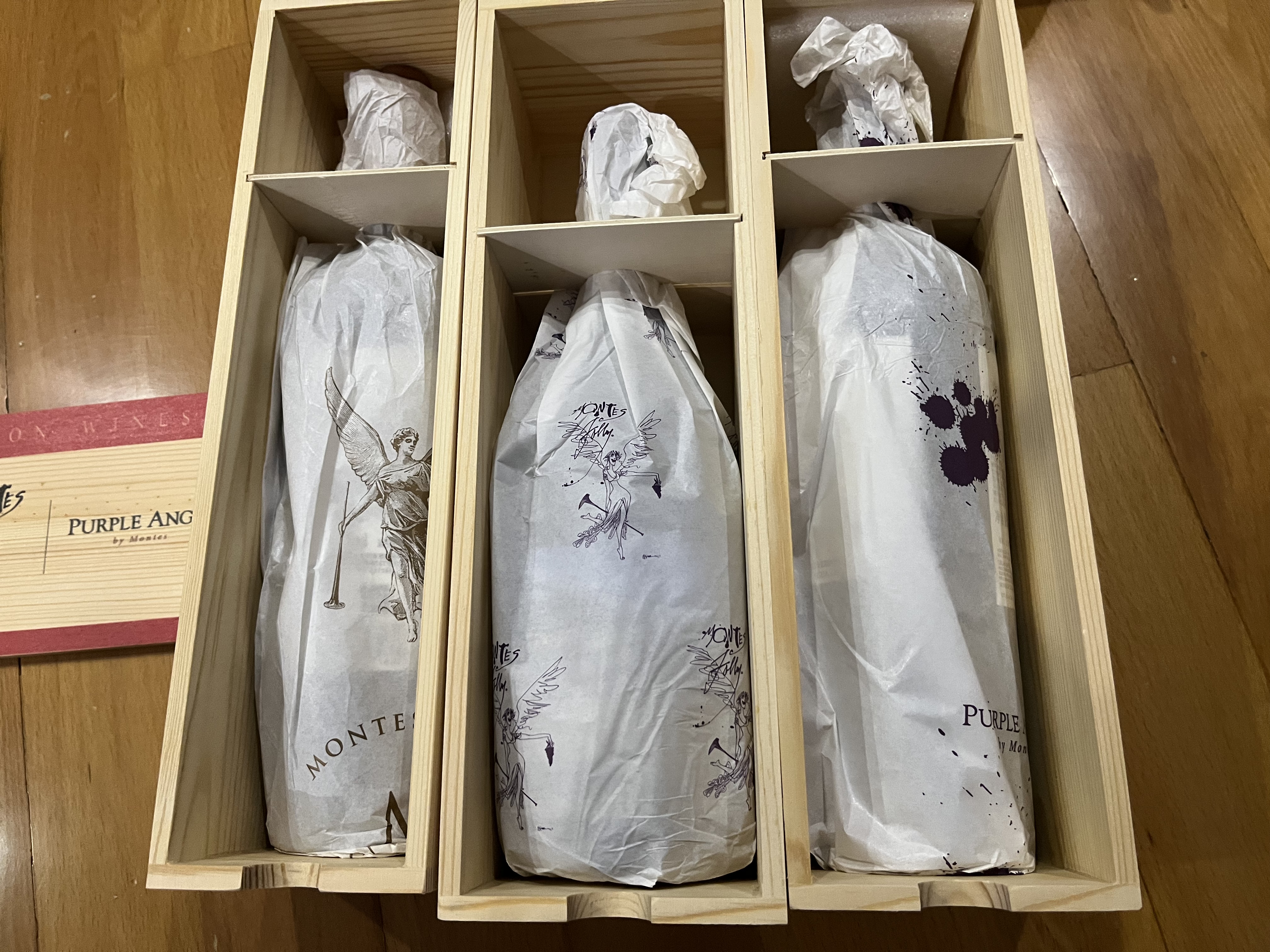 蒙特斯官旗 智利原瓶进口红酒 中秋礼品 蒙特斯三剑客红葡萄酒750ml 紫天使+富乐+欧法M 3支装 实拍图