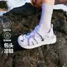 Skechers斯凯奇夏季童鞋女童凉鞋包头护脚透气魔术贴沙滩鞋公主鞋302721L 实拍图