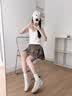 WESTRAVAL小白鞋女2026秋季休闲鞋运动板鞋厚底内增高女鞋帆布鞋芭蕾德训鞋 米白色内增高 35 实拍图