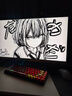 华硕ROG XG27ACMEG-W 27英寸显示器2K电竞显示器2K 240Hz超频260Hz HDR400 G-Sync 0.3ms响应 HDMI 2.1 实拍图