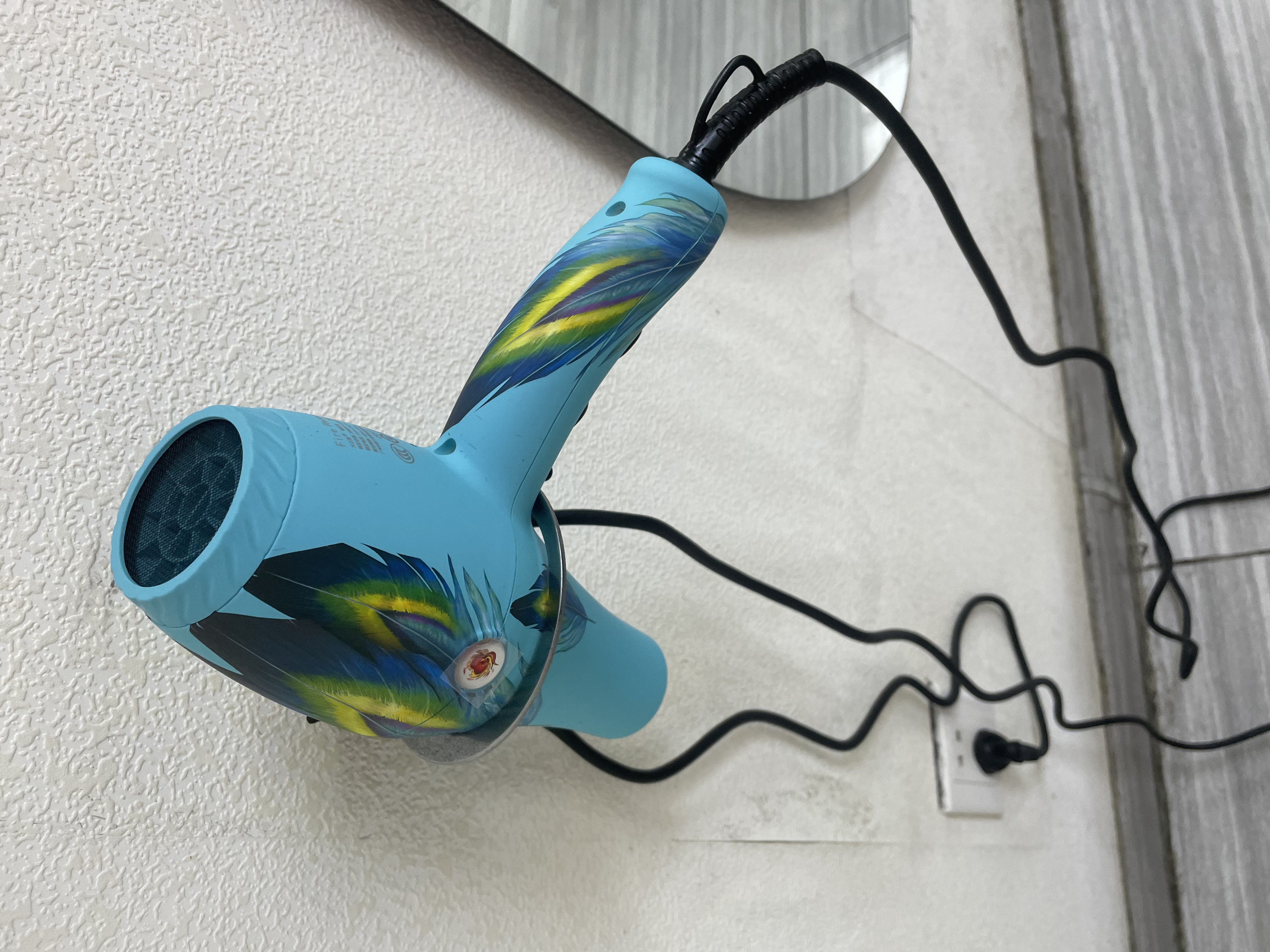 火之凤8960吹风机理发店专用 负离子2200W大功率家用高速恒温护发不伤发大风力速干造型电吹风筒 8960蓝孔雀(2200W) 实拍图