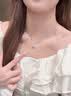 礼意久久【施华洛世奇水晶】四叶草项链女款2026新款轻奢高级感送女友闺蜜 女孩成人生日礼物女士送女生高级小众礼物【晴海蓝】 【镶施华洛世奇水晶】中考加油励志礼物女生送老婆实用 实拍图