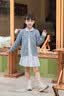 纳维凯尔（Navigare）儿童毛衣女童针织开衫学院风休闲外套秋季衣服新麻花开衫灰色130 实拍图