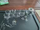 瓷牌茗茶具（cipaiming teaset） 透明玻璃茶具整套套装家用功夫茶壶茶杯会客泡茶器 透明八骏壶6个把杯+绿柄公杯 实拍图