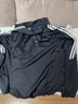 adidas休闲舒适三条纹立领夹克外套男装秋季阿迪达斯官方轻运动 黑色/白（推荐选大一码）   2XL 实拍图