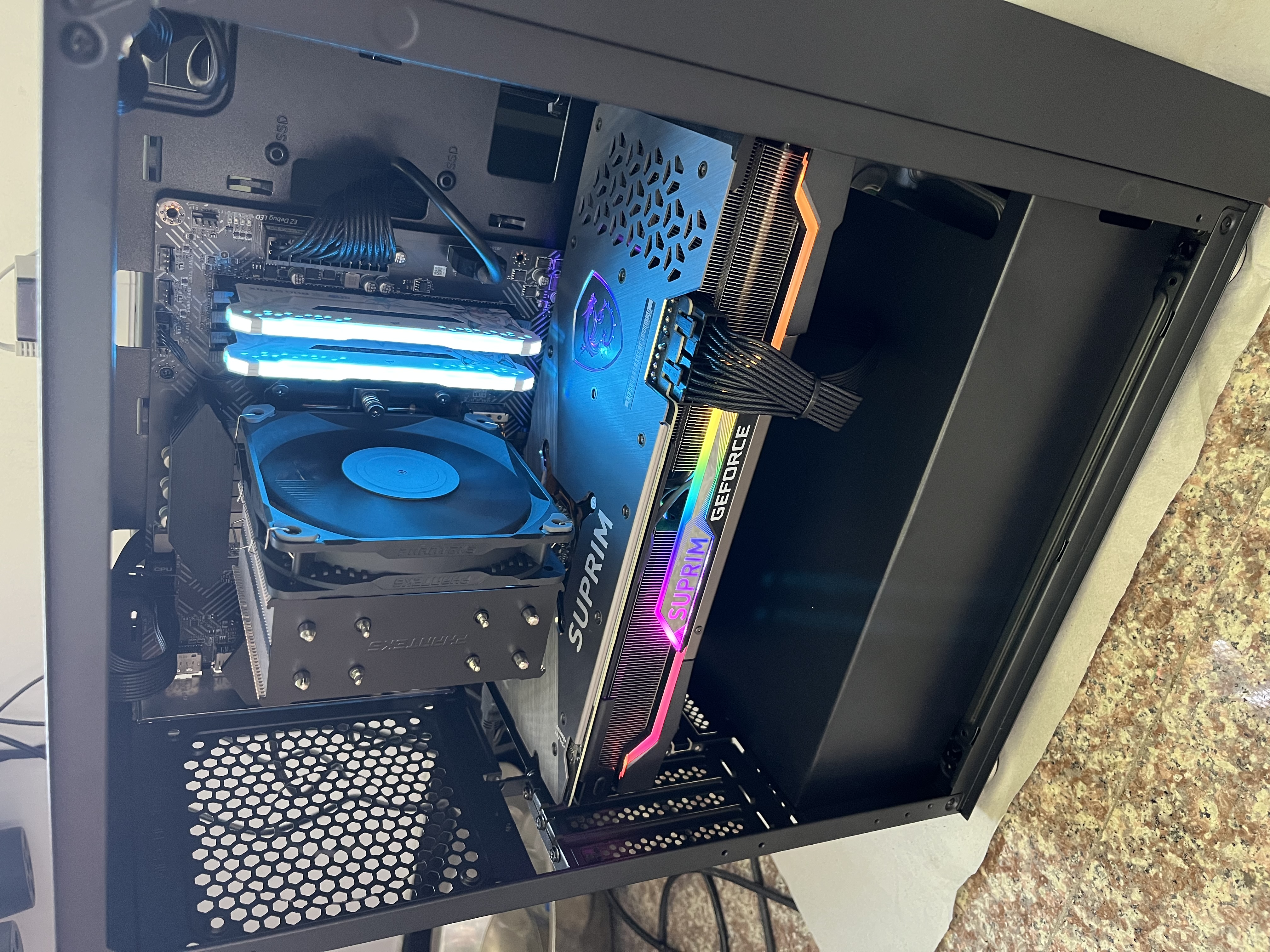 乔思伯（JONSBO）CR-1000MAX V2标准版 CPU风冷散热器(镀镍6热管/PWM风扇/LGA1700/AM5/附硅脂) 实拍图